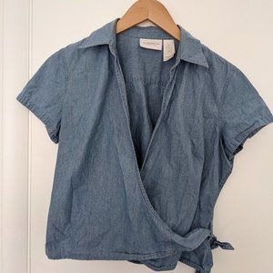 Chambray Wrap Shirt